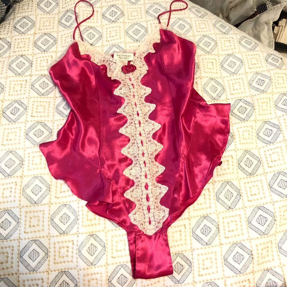 Gold Label Vintage Victoria’s Secret Pink Bodysuit